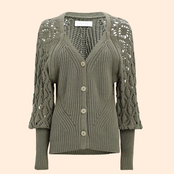 Jonathan Simkhai Rib Knit Cardigan - Picture 1 of 7